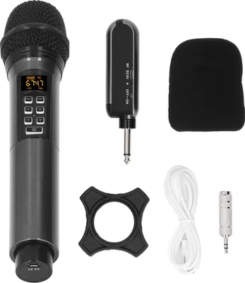 Obrázek produktu pro Ruční mikrofon pro karaoke, frekvenční modulace, dozvuk, Bluetooth pro večírky