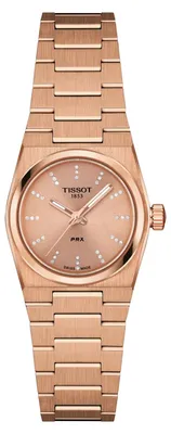 Image de Montre pour femme Tissot PRX, 25 mm, référence T137.010.33.506.00, plaquée rose