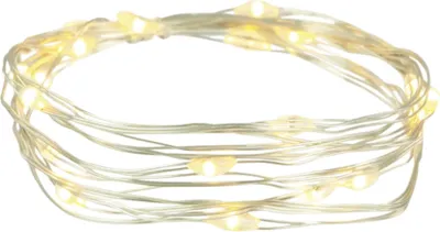 Produktbild von LED-Lichterdraht Silber 2 m, Warmweiß, mit Timer