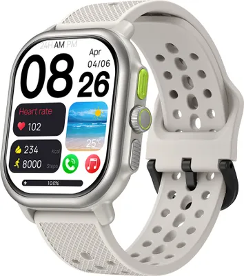 Produktbild von Smartwatch fuer Maenner und Frauen, 2,15-Zoll-Farbdisplay, GPS-Tracking-Uhren, unterstuetzt BT-Anrufe, Gesundheitsueberwachung, Sportuhr mit Schrittzaehler, Kalorienzaehler
