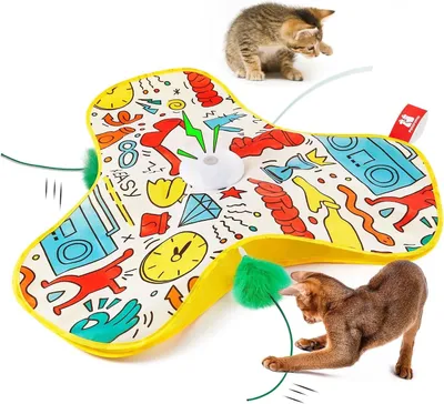 Image de Jouet interactif pour chat avec ressort mobile