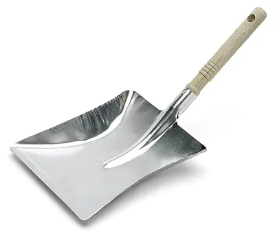 Produktbild von Nölle Kehrschaufel (verzinktes Metall, mit Holzgriff)