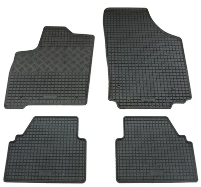 Gummifußmatten Set 4-teilig für Opel Meriva A (2003-2009), schwarz