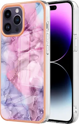 Image de Coque pour iPhone 15 Pro Max Coque en silicone TPU à motifs, antichocs Rose