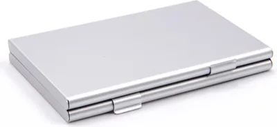 Produktbild von vhbw Etui für 2x SD, SDHC, SDXC Speicherkarten, 16x Micro-SD / Transflash Speicherkarten - Case Silber