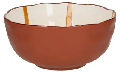 Zdjęcie produktu dla Pomax, miska na sałatkę z porcelany, kolor żółty, średnica 24 cm, wysokość 11 cm