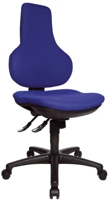 Produktbild von Topstar® EPO20BC6 Drehstuhl Ergo Point ohne Armlehnen blau