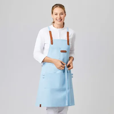 Produktbild von Latzschürze Canvas 70 x 80 cm light blue : light blue : 100% Baumwolle