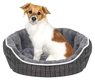 Produktbild von Dunkelgraues Hundebett, 59x53x18 cm