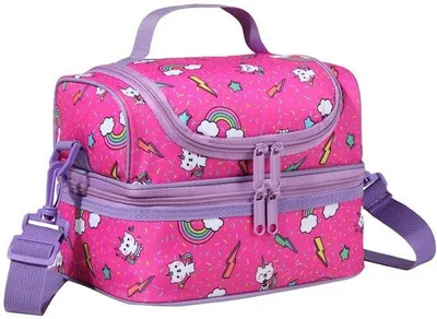 Image de Boîte à lunch isotherme « Chat rose » pour enfants