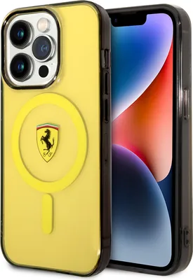 Produktbild von Ferrari iPhone 14 Pro Max Back cover case - Translucent Yellow - Yellow