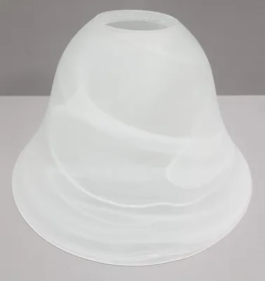 Produktbild von E27 Lampenglas , Lampenschirm , Pendellampe Ersatzglas , Leuchte Glocke Ersatzschirm , Glockenform , alabasterfarbig weiss , Ø 16,5