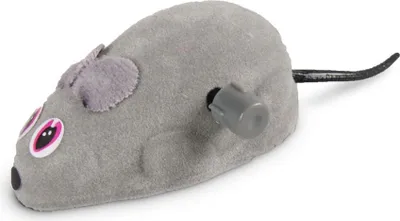 Produktbild von Karlie Katzenspielzeug Maus aufziehbar Plüsch farbl. sortiert 6 cm