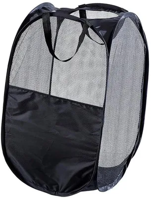 Produktbild von Solidchoice – Set aus 2 zusammenklappbaren Wäschekörben mit Tragegriffen, ideal für den Hausgebrauch und für Reisen