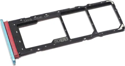 Produktbild von Simkartenhalter passend für Motorola Moto E20 (XT2155) + micro-SD Speicherkartenfach, Originalersatz, Blau