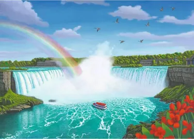 Produktbild von RAVENSBURGER Puzzle Niagarské vodopády 1000 dílků
