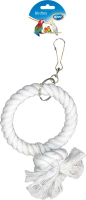 Image de DUVO+ Jouet suspendu pour perroquets cercle de corde 17cm, 65066635