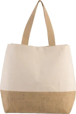 Image de Kimood - Sac à provisions, toile de jute PC3812 (taille unique) (Naturel)
