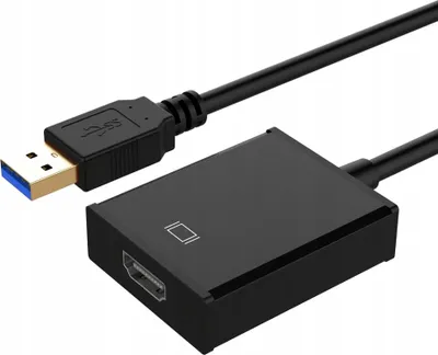 Obrázok produktu pre Co2 Usb 3 Hdmi adaptér káblový rozbočovač konvertor Full HD 1080p 60hz