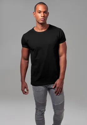 Image de Urban Classics TB1560 | Tee Turnup S à XXL - Couleur : Black - Taille : XXL