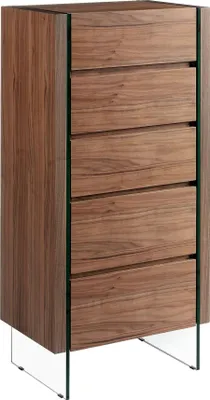 Image de Angel Cerdá Chiffonier noyer et verre trempé 7041