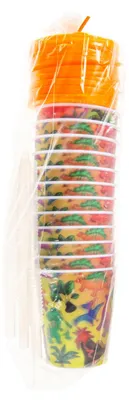 Produktbild von Duckiez Cup mit Deckel und Strohdinosaurier, 12st.