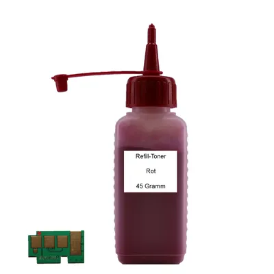 Produktbild von Refill Toner + Chip Rot für Samsung CLP-415 CLX-4195 CLT-M504S