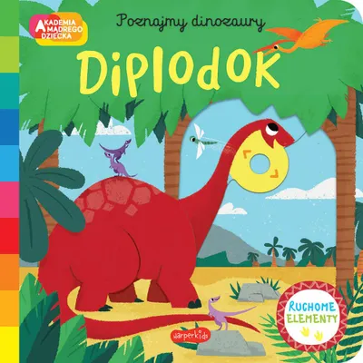 Immagine prodotto di Diplodok. Akademia mądrego dziecka. Książeczka o dinozaurach z ruchomymi elementami