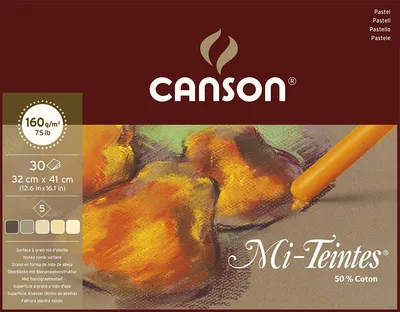 Produktbild von CANSON Künstlerpapier Mi Teintes im Block 320 x 410 mm 30 Blatt Erdtöne
