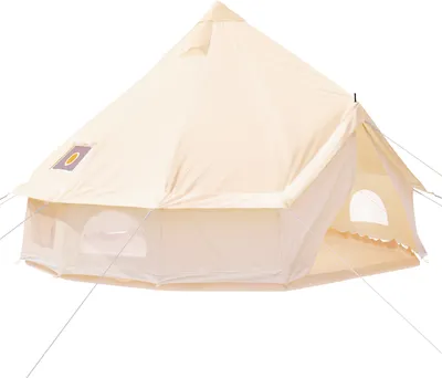 Produktbild von VEVOR 3m Glockenzelt Outdoor-Glamping Canvas-Zelt Baumwolle Tipi Zelt für Camping Waterproof für Familien Camping Outdoor Hunting für alle Jahreszeiten