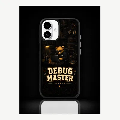 Imagen del producto de Funda para iPhone 16, carcasa protectora para teléfono móvil con diseño de depuración – LUNØIR ©