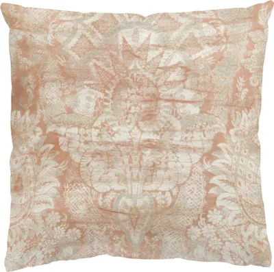 Produktbild von Dekokissen Muster drinnen / Indoor Zierkissen Samt waschbar Barock beige Orientalisch Sofakissen ohne Füllung