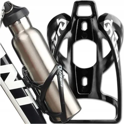 Produktbild von Fahrrad Flaschenhalter Trinkflaschenhalter – Universal Gestell für Rahmen – Leicht & Stabil – Schwarz