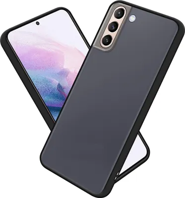 Produktbild von Cadorabo Hülle für Samsung Galaxy S21 PLUS Schutz Hülle in Schwarz Handyhülle Hybrid Schutzhülle Etui TPU Silikon