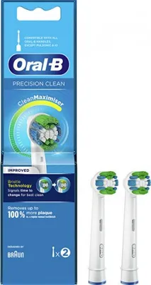 Immagine prodotto di Testine di ricambio con tecnologia CleanMaximiser Precision Clean, 8 pz