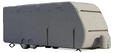 Imagen del producto de Funda protectora para vehículos recreativos, impermeable y resistente al viento, color gris