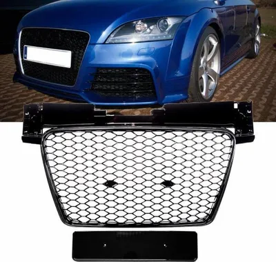 Produktbild von Kühlergrill Wabengrill Schwarz glanz passt passend für Audi TT 8J 06-16