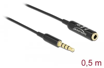 Obrázok produktu pre Supermicro Audio Verlängerungskabel Klinke 3.5 mm 4 Pin Stecker zu Buchse 0.5 m - Cavo - Audio/multimedia