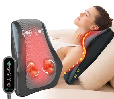 Productafbeelding van Nekmassageapparaat - Shiatsu - 8 kneedknopen - Met warmte