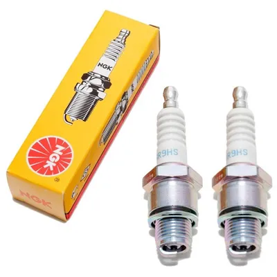 Produktbild von Zündkerzen Set NGK 2x BR9HS Zündkerze entstört, 12,7mm Kurzgewinde Ø 14,0mm Hex 20,8mm, Elektrodenabstand 0,75mm, Wärmewert 9, 4522
