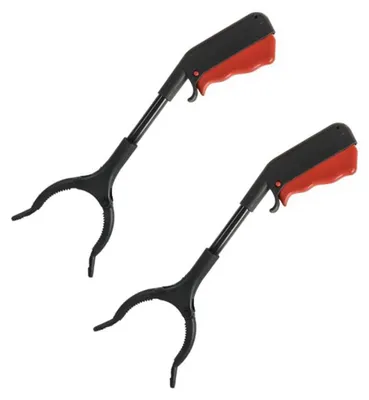 Imagen del producto de 2 pinzas de agarre para personas mayores y niños, pinza de 30 cm para recoger basura