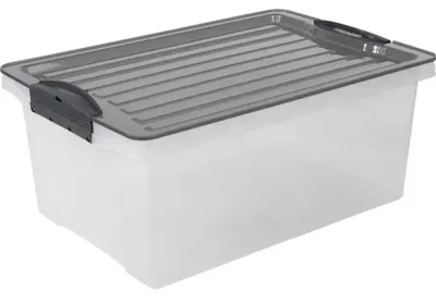 Obrázek produktu pro Rotho Compact, Krabice, Obdélníkový, 19 l, Šedá, Průsvitné, Polypropylen (PP), 395 mm