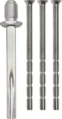 Produktbild von Rollenschraubwechselstift Vierkant 10 Stahl verzinkt/vernickelt M12x1,25 mm und M6