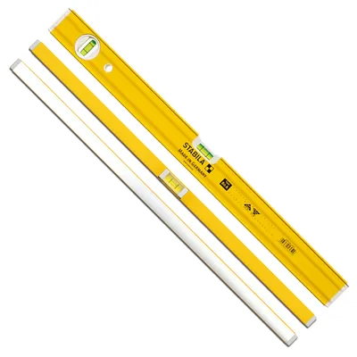 Obrázek produktu pro Stabila 027-16051, Bublinková vodováha, 0,8 m, Béžová, Žlutá, 0,5 mm/m, 0,75 mm, Hliník