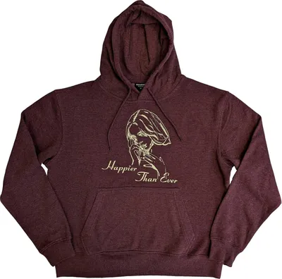 Obrázek produktu pro Billie Eilish - "Happier Than Ever" mikina s kapucí pro muže/dámy uni RO5499 (XL) (Brown)