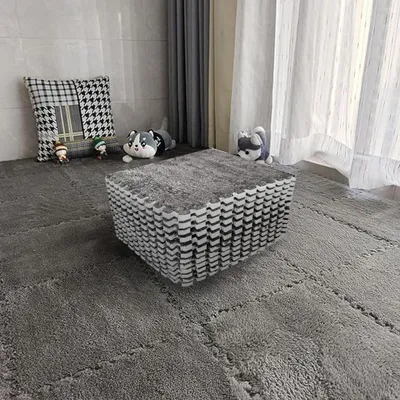 Obrázok produktu pre 12 kusov skladacích plyšových penových podložiek – podlahové dlaždice 30x30 cm do domácnosti