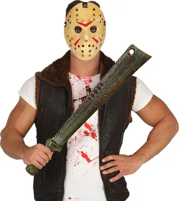 Produktbild von Halloween Horror Prop Blutige Machete Scary Maske Gruselige Dekoration Requisite Kostüm Zubehör, Farbe: Bronze