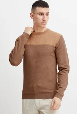 Produktbild von INDICODE IDLabel Herren Strickpullover Feinstrick Pullover mit Rundhals-Ausschnitt