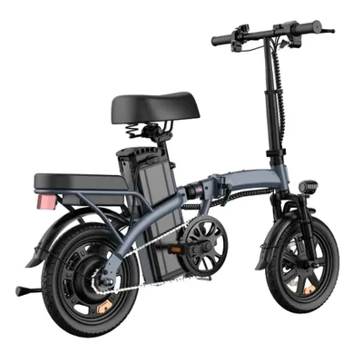 Produktbild von Elektrofahrrad - 250W Motor 48V 7.5Ah Batterie 14 Zoll Reifen Scheibenbremse - Grau