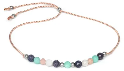 Produktbild von Amazonit, Angelit, Mondstein und Saphir Bein-Armband HE36N3S-LP